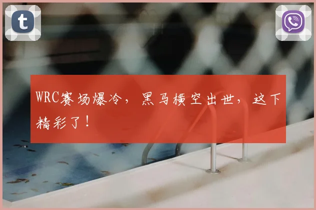 WRC赛场爆冷，黑马横空出世，这下精彩了！